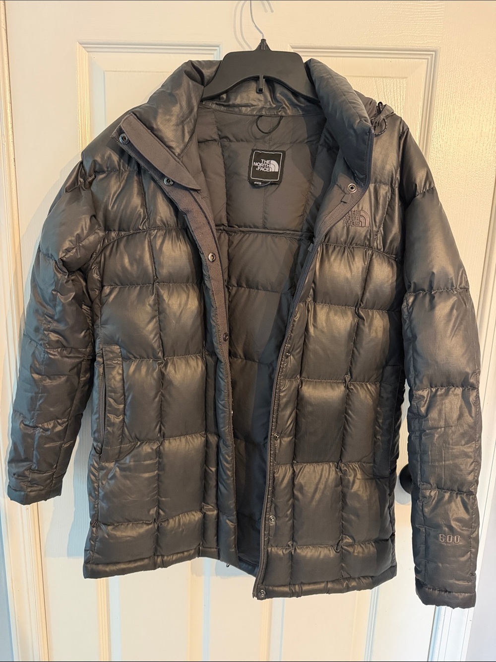 The North Face Women's Shiny Black Quilted Puffer Coat